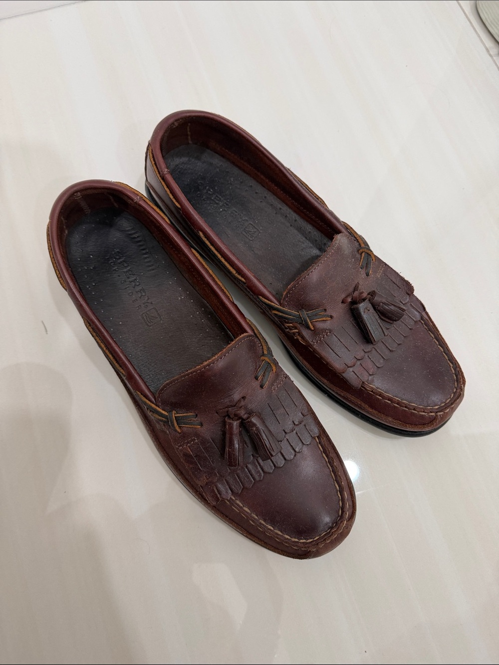 Sperry Top-Sider Brown Leather Tassel Loafers